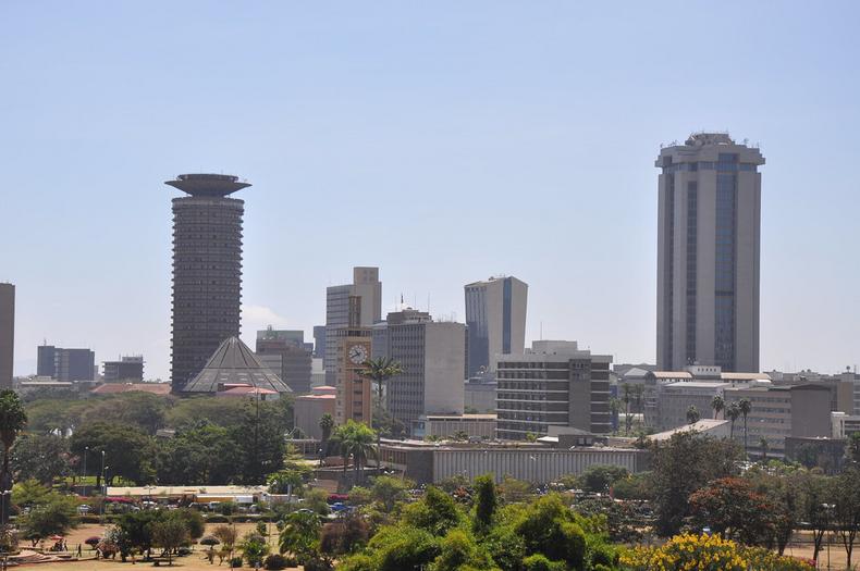 The Nairobi City skyline