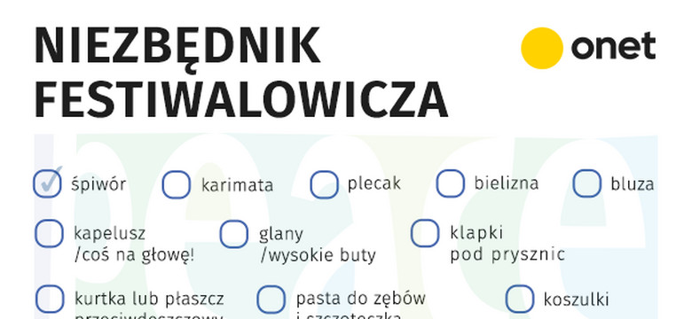 Pol'and'Rock Festival 2018: niezbędnik festiwalowcza [CO ZABRAĆ NA FESTIWAL?]