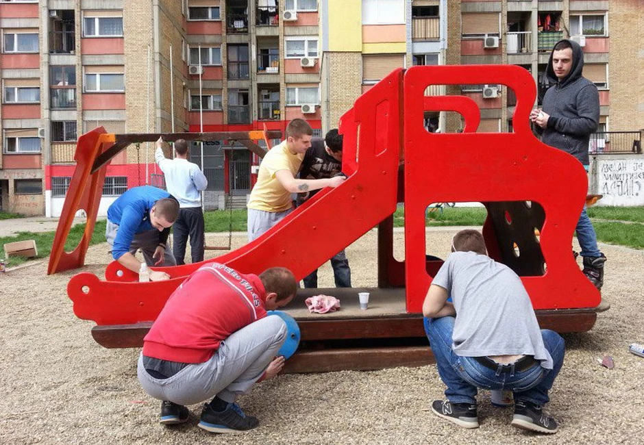 Igralište u Ulici Pariske komune je danas kao novo