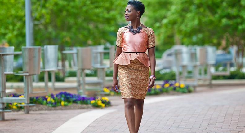 Peplum detailed ankara look