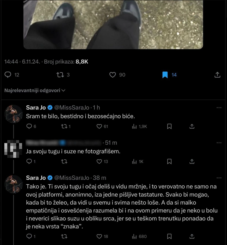 Komentar na Sarin račun i odgovori