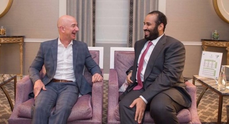 Jeff Bezos Mohammad bin Salman