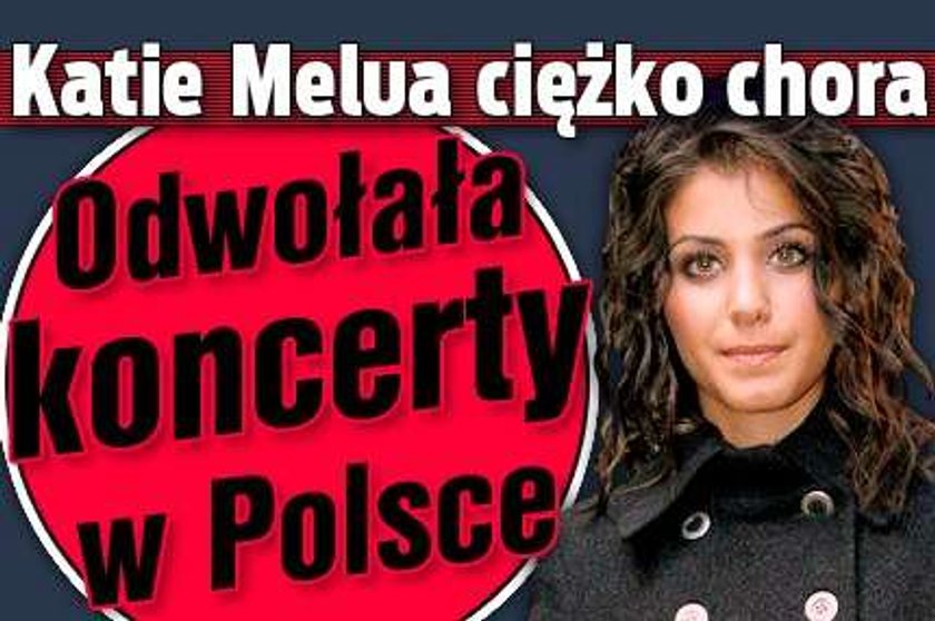 Katie Melua ciężko chora. Odwołała koncerty