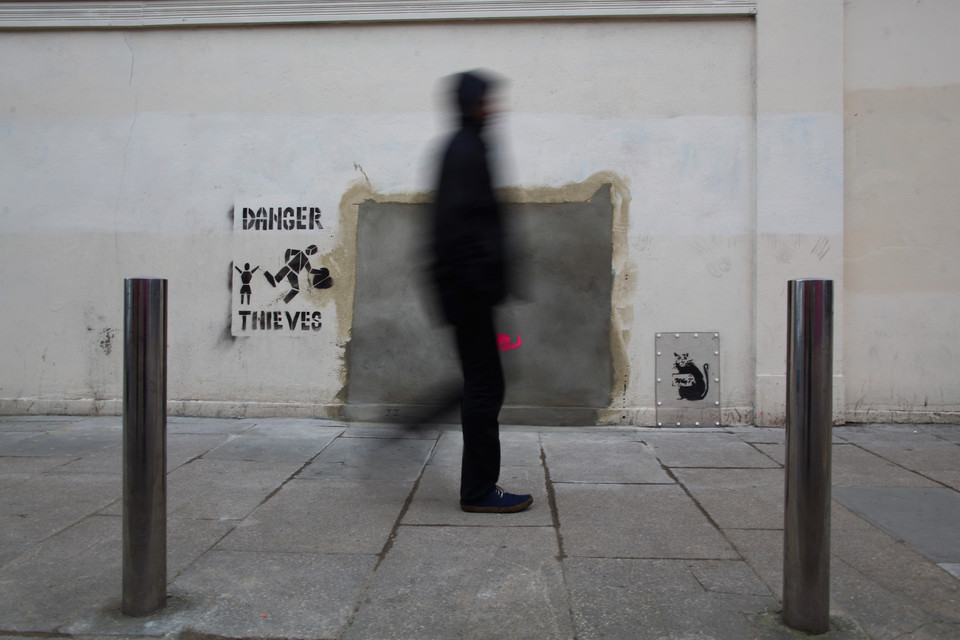Zniknęło dzieło Banksy'ego. Reakcja artysty, fot. Getty Images/FPM