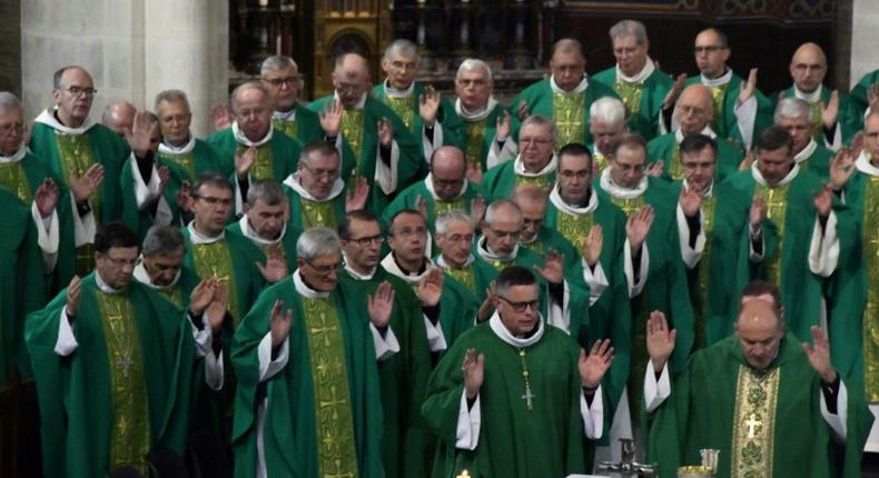 French bishops said the size of the compensation scheme for abuse victims will be unveiled following their next meeting in April