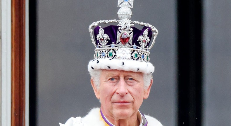 King Charles on the balcony of Buckingham Palace following his and Queen Camilla's coronation at Westminster Abbey on May 6, 2023, in London, England.Max Mumby/Indigo/Getty Images