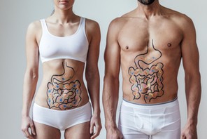 Male and Female Intestinal Health Concept