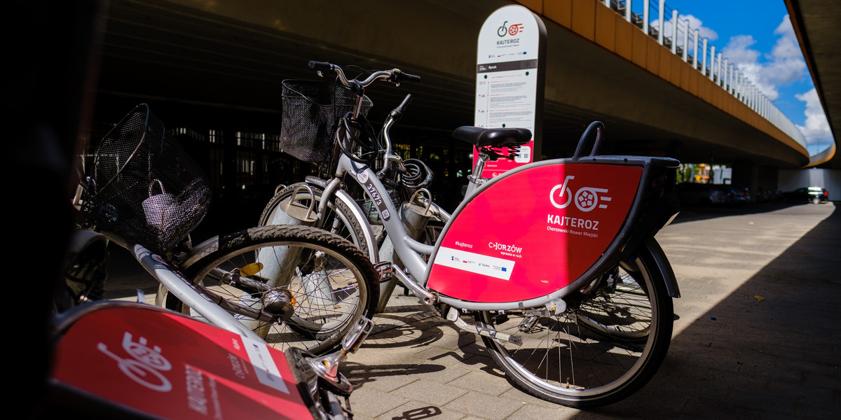 W Chorzowie znów można korzystać z rowerów miejskich, niestety dopiero teraz i do listopada.