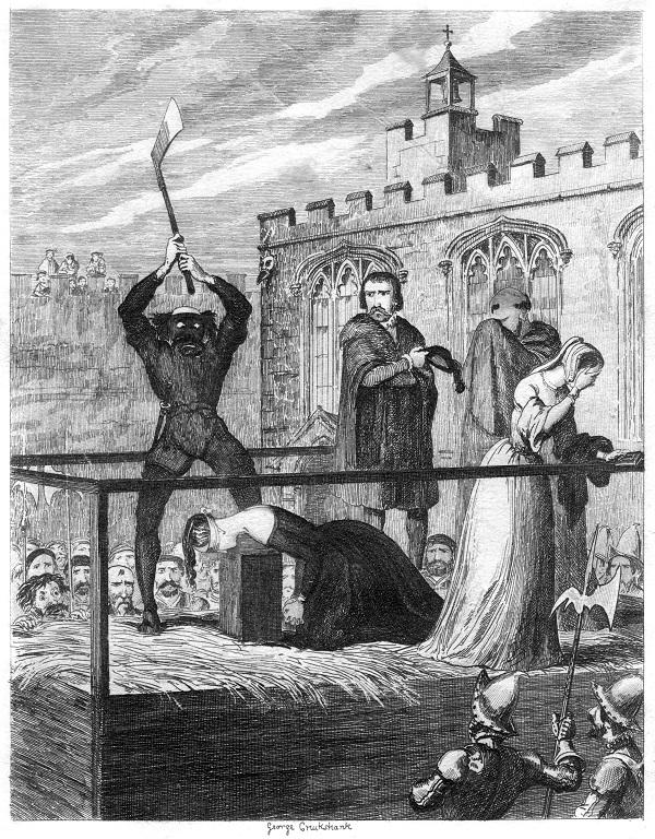 Egzekucja Lady Jane Grey, 1554 (1840), wnuczki Henryka VIII