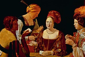 Georges de La Tour „Oszust z asem karo. 