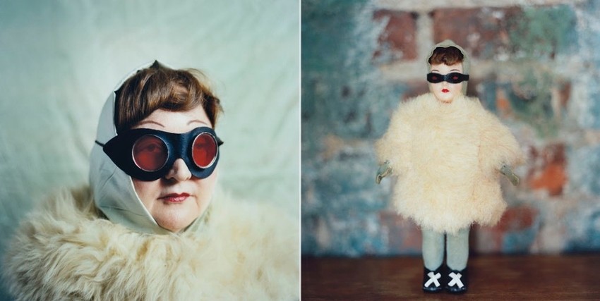 Od nje je sve krenulo: Ova lutkica je poslužila kao inspiracija za ceo projekat. Napravljena je šezdesetih, izgleda kao superheroj, a zapravo predstavlja skijašicu koja je, menjajući vlasnike, usput ostala bez skija (FOTO: Annie Collinge)