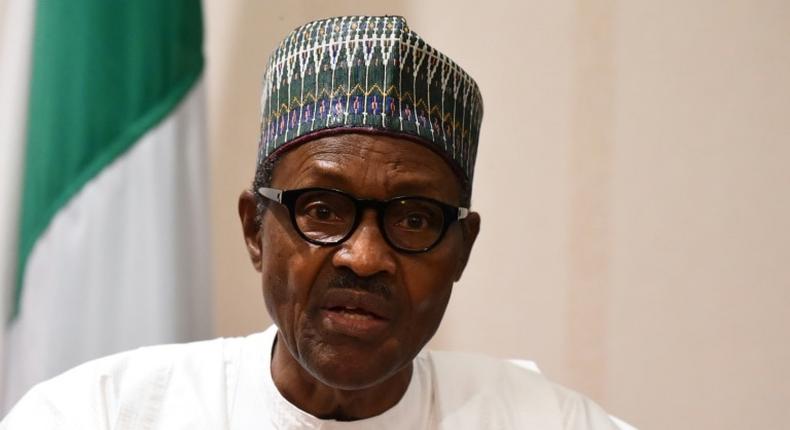 Nigerian President Muhammadu Buhari, pictured August 2018, ordered graft suspects to be placed on watch lists, with members of opposing parties believed to be the targets