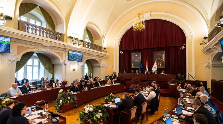 A Fővárosi Közgyűlés ülése a Városházán  / Fotó: MTI/Mónus Márton