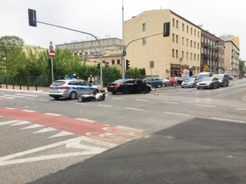 Zdarzenie na skrzyżowaniu ul. Dobrej z Zajęczą w Warszawie