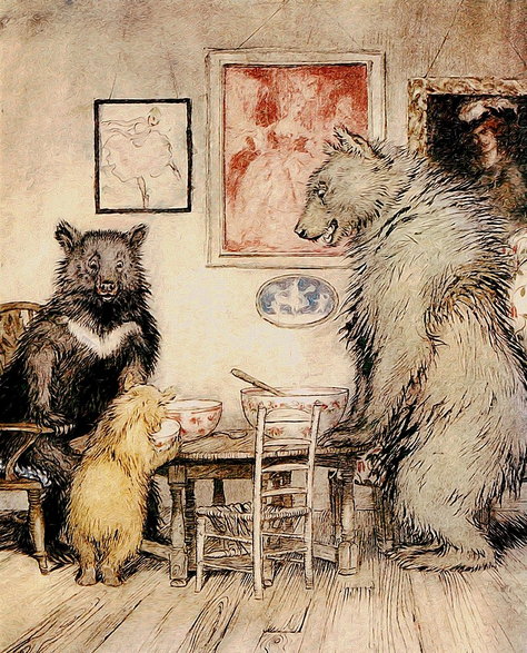 „Bajka o trzech misiach” (The Story of the Three Bears), (domena publiczna)