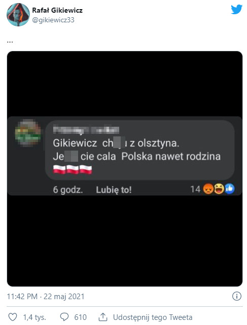 Screen z profilu Rafała Gikiewicza