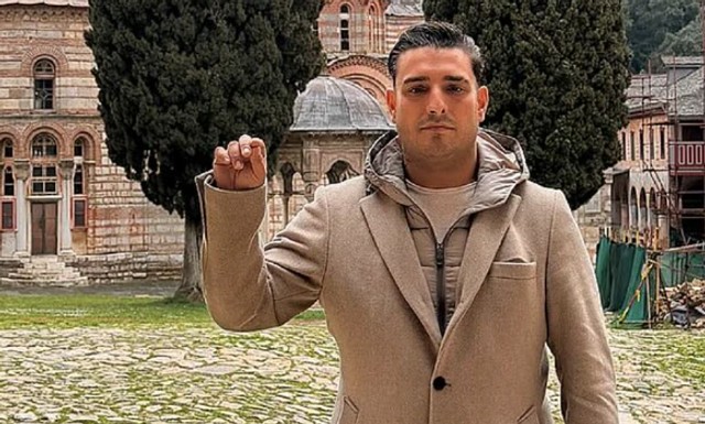 Darko Lazić na Svetoj Gori 