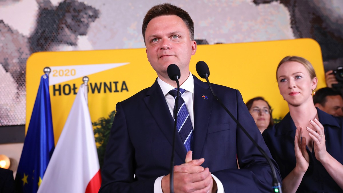 Szymon Hołownia po ogłoszeniu wyniku pierwszej tury wyborów prezydenckich