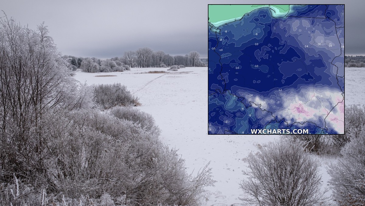 Fala mrozów bezlitośnie zaatakuje Polskę. Temperatura może spaść do -25 st. C!