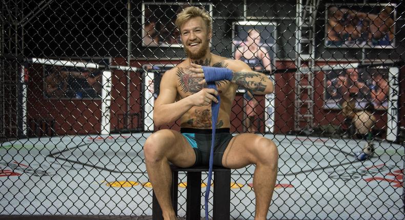 Conor McGregor training UFC