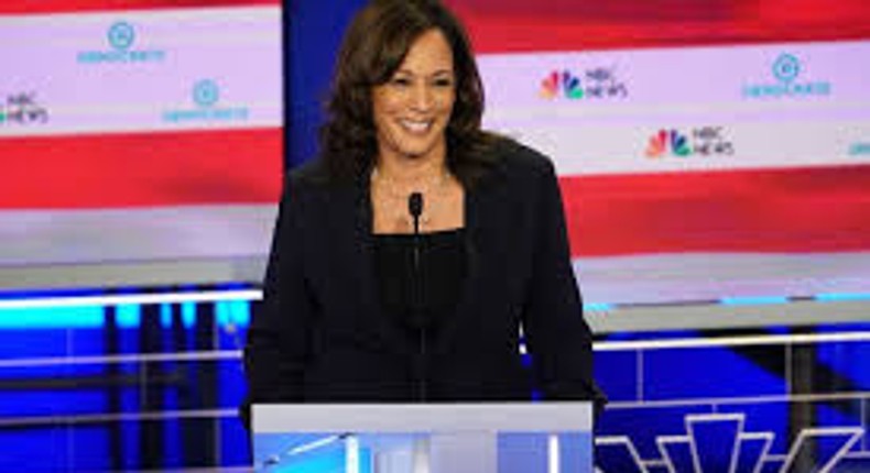 Harris makes the case that Biden should pass the torch to her