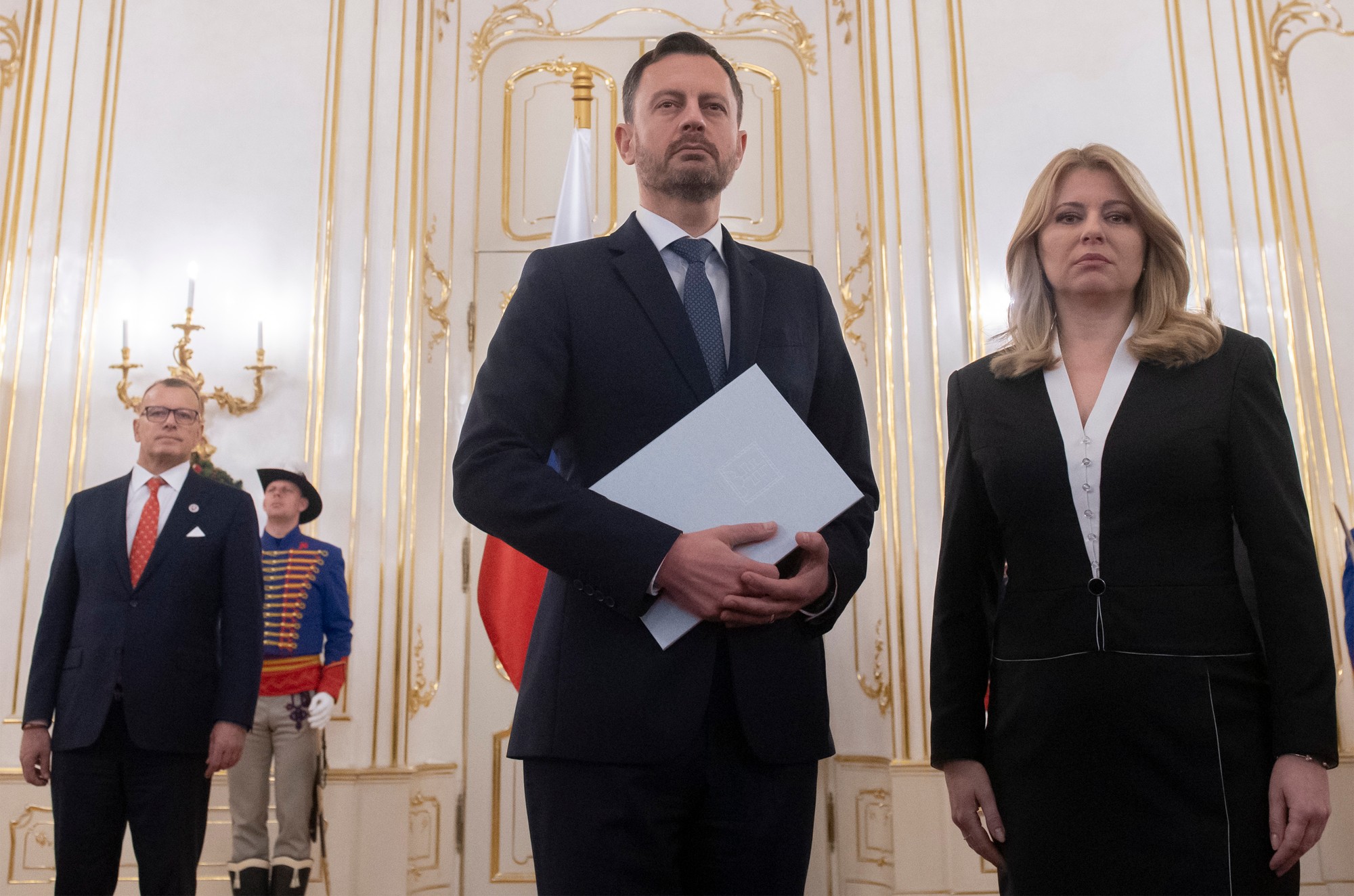 Prezidentka SR Zuzana Čaputová odvolala vládu Eduarda Hegera v Bratislave 16. decembra 2022.