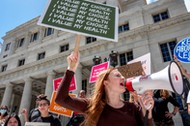 Protest przeciwko zaostrzaniu prawa aborcyjnego w Miami