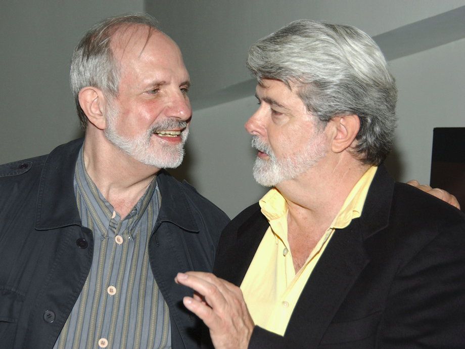 (L-R) Brian De Palma and George Lucas.