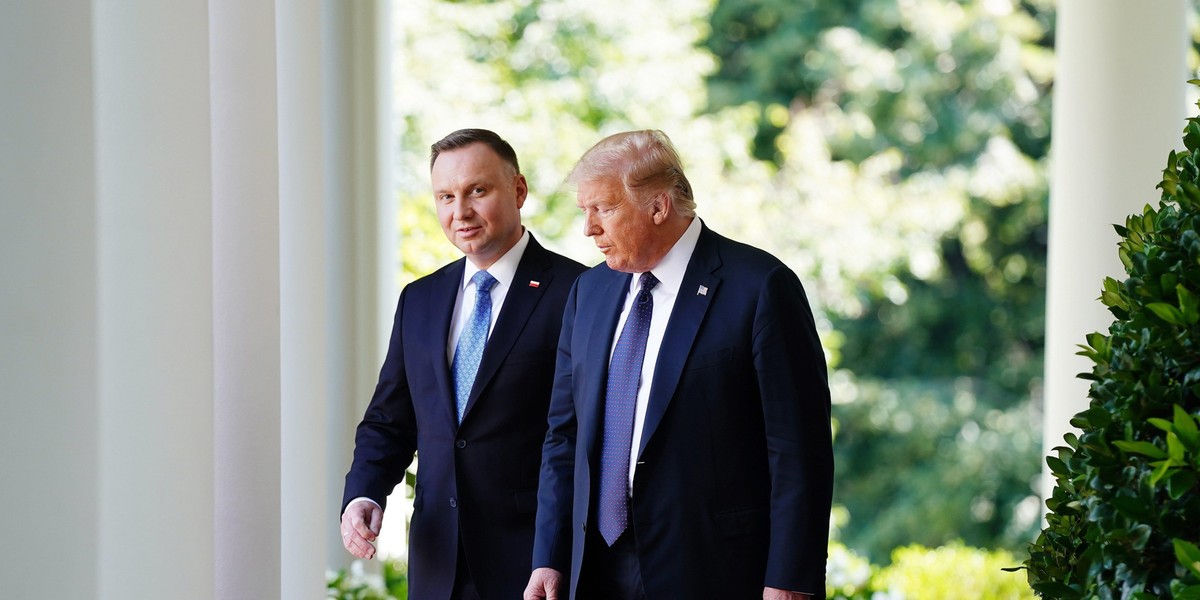 Andrzej Duda i Donald Trump