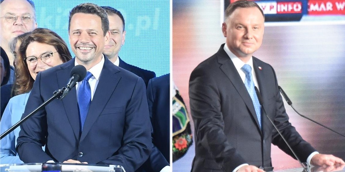 Rafał Trzaskowski i Andrzej Duda