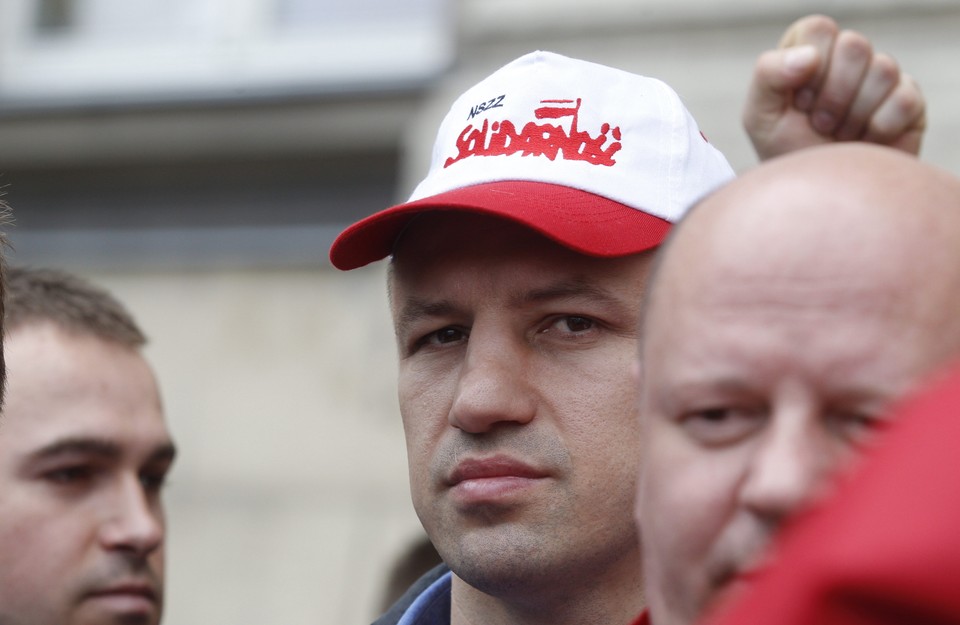 KATOWICE PROTEST GÓRNICZYCH ZWIĄZKÓW ZAWODOWYCH (manifestacja górniczych związkowców)