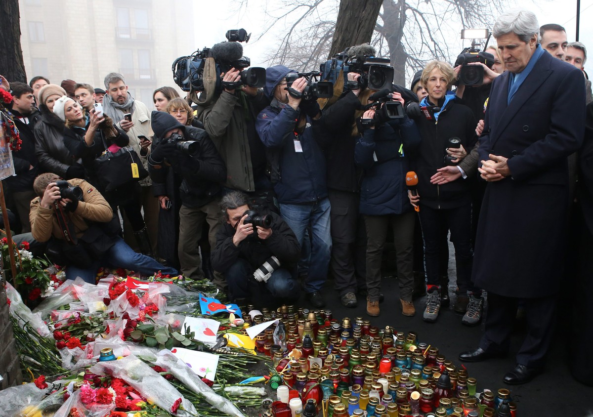 John Kerry w Kijowie