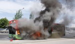 Pożar autobusu! Tak spłonął wóz linii 4