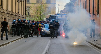 Spięcie kibiców Lecha z policją we Florencji! Mamy zdjęcia