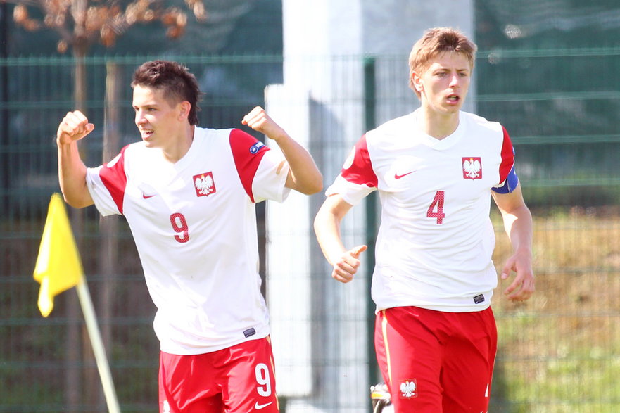 Mariusz Stępiński i Gracjan Horoszkiewicz - czołowi piłkarze brązowej drużyny ME U-17 z 2012 r.