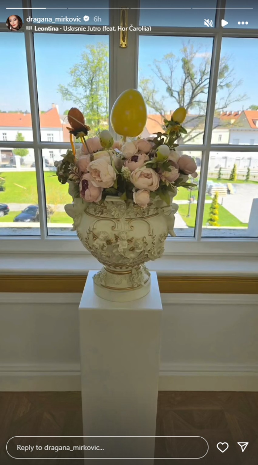 Dragana Mirković, objava na Instagramu