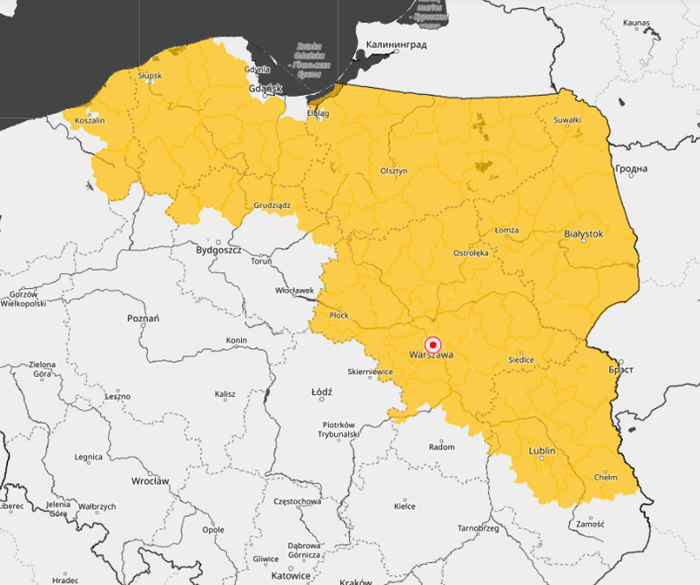 Najbliższej nocy niebezpieczeństwo będą dla nas stanowiły także przymrozki