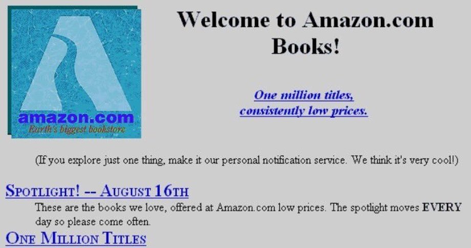 Amazon w 1995 r.