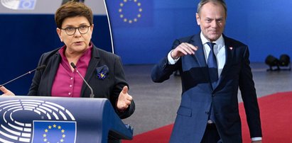 Beata Szydło krytykuje słowa Tuska w Brukseli. "Te napuszone wypowiedzi stają się coraz bardziej żenujące"