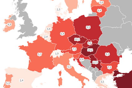 Inflacja jednak jednocyfrowa. Tylko trzy kraje Unii z wyższym wzrostem cen