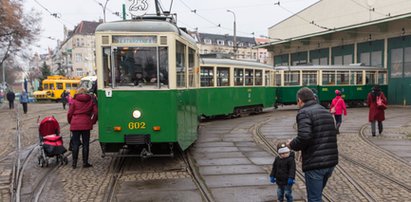 Pokaz zabytkowych tramwajów na Madalinie