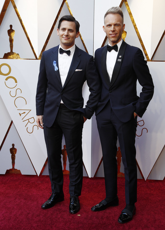 Benj Pasek i Justin Paul na czerwonym dywanie | Oscary 2018