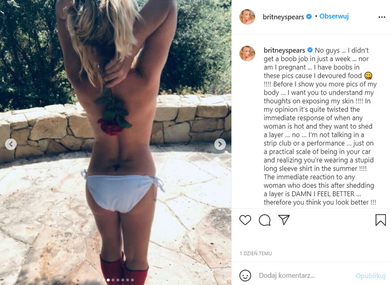 Britney Spears pozuje topless