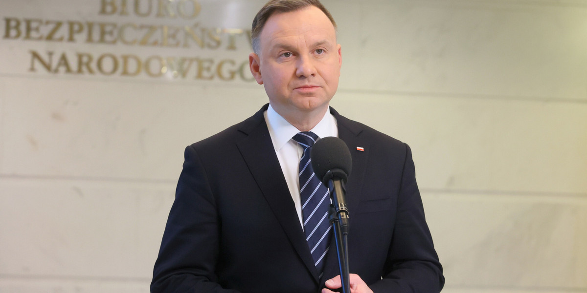 Andrzej Duda poinformował o poszukiwaniu możliwości nałożenia nowych sankcji.