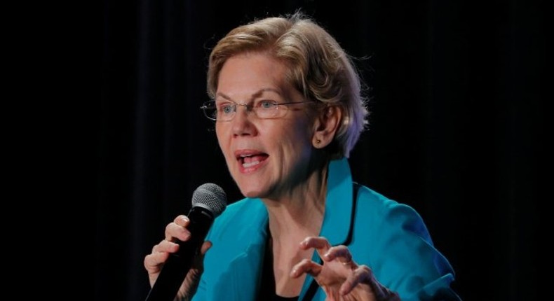 Democratic 2020 U.S. presidential candidate and U.S. Senator Elizabeth Warren (D-MA) speaks at the