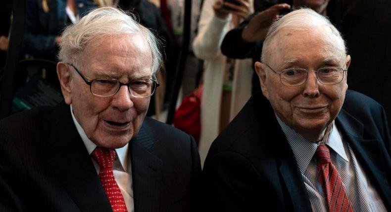 Warren Buffett (left) and Charlie Munger.JOHANNES EISELE/AFP via Getty Images