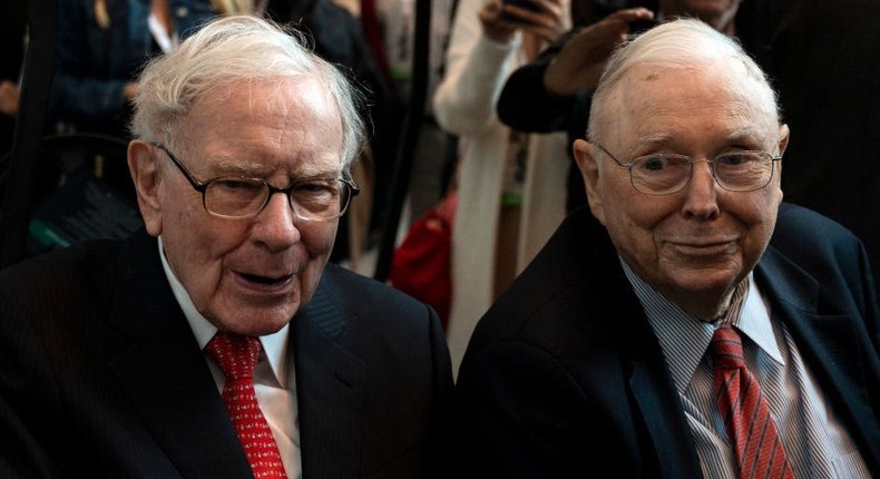 Warren Buffett (left) and Charlie Munger.JOHANNES EISELE/AFP via Getty Images