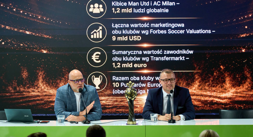 – Mecz Manchester United vs AC Milan to ogromne wyzwanie organizacyjne, ale też wielkie święto piłki nożnej i ogromna promocja miasta. Wrocław już nie raz pokazał, że sprawdza się przy organizacji takich wydarzeń – podkreśla wiceprezydent Mateusz Żak (z prawej).