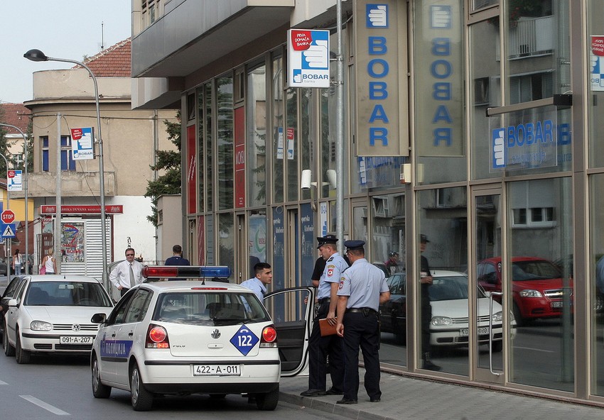 U vreme pljačke u banci nije bilo klijenata