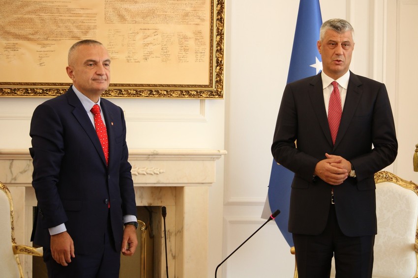 Hašim Tači sa albanskim predsednikom Ilir Metom 